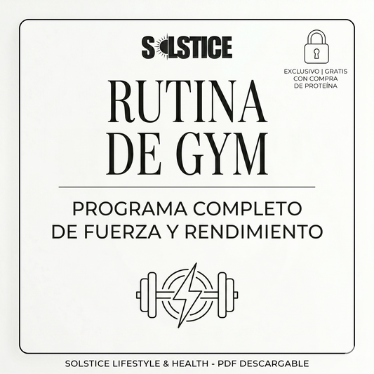 RUTINA DE GYM SOLSTICE