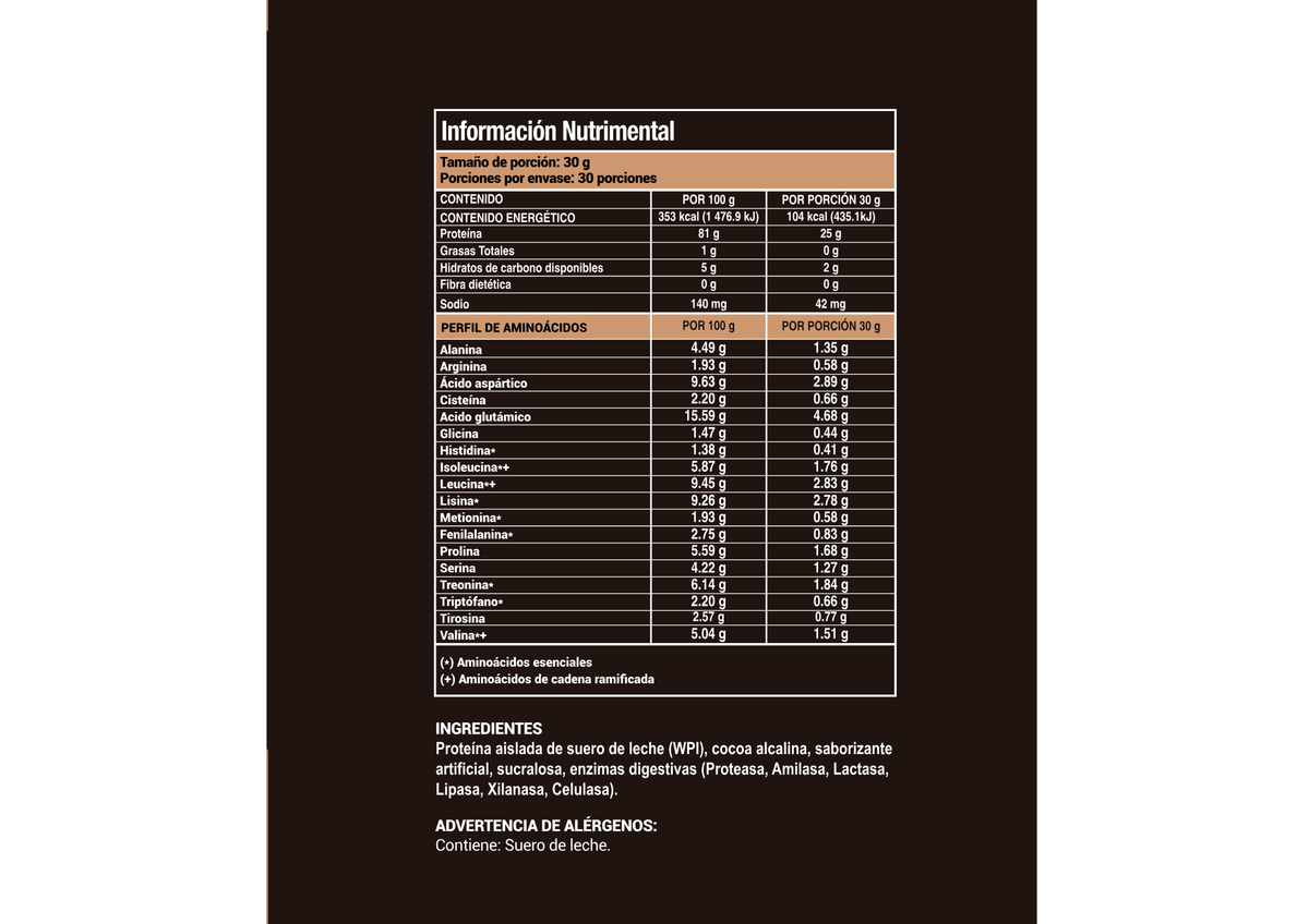 PROTEÍNA DE CONCHA DE CHOCOLATE